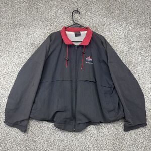 Vintage 90s AMOCO Gas Station Flight Jacket 3XL Employee 1994 Hilton Made In USA